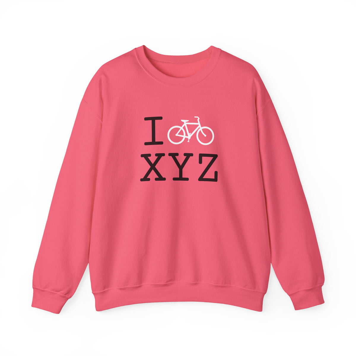 I Bike sweatshirt, white bike
