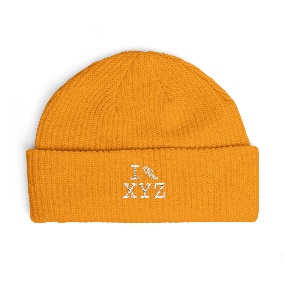 I Run beanie, white logo