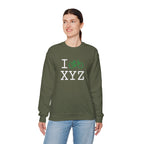 I Bike sweatshirt, green bike