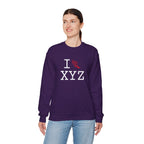 I Run sweatshirt, red logo