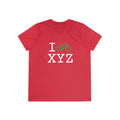 I Bike women's athletic T, green bike