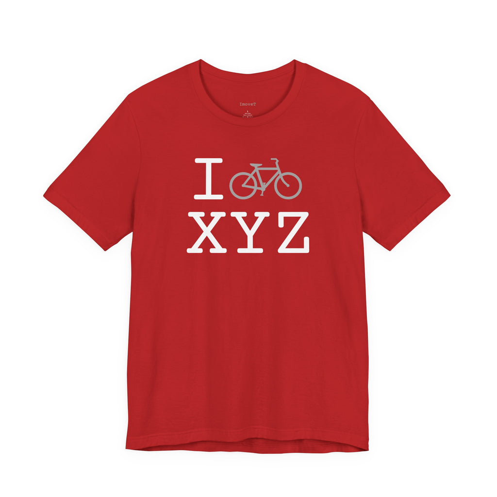 I Bike unisex T, grey bike