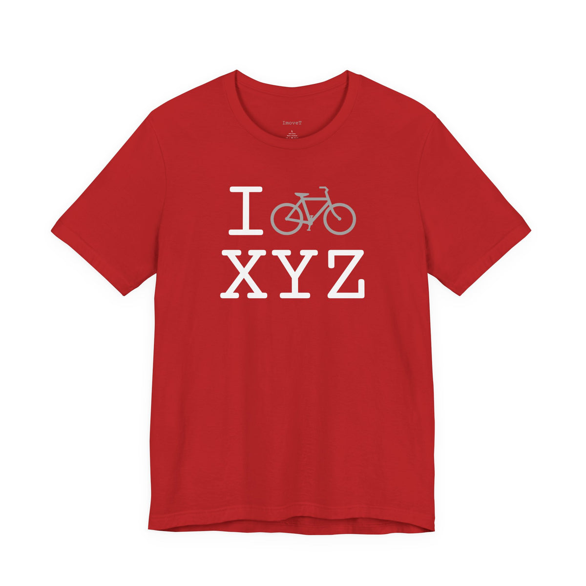 I Bike unisex T, grey bike