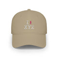 I Hike baseball cap, pink hiker