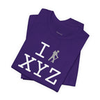 I Hike unisex T, grey hiker