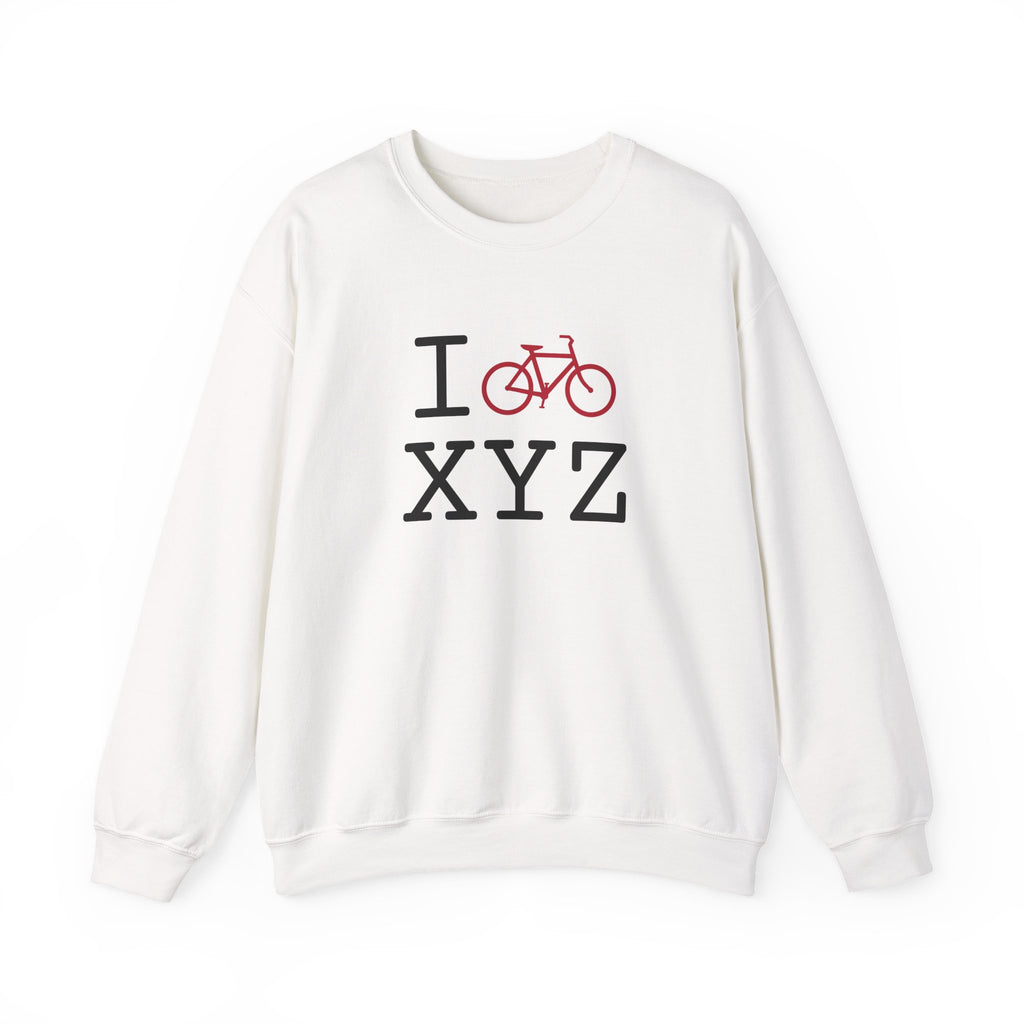 I Bike sweatshirt, red bike