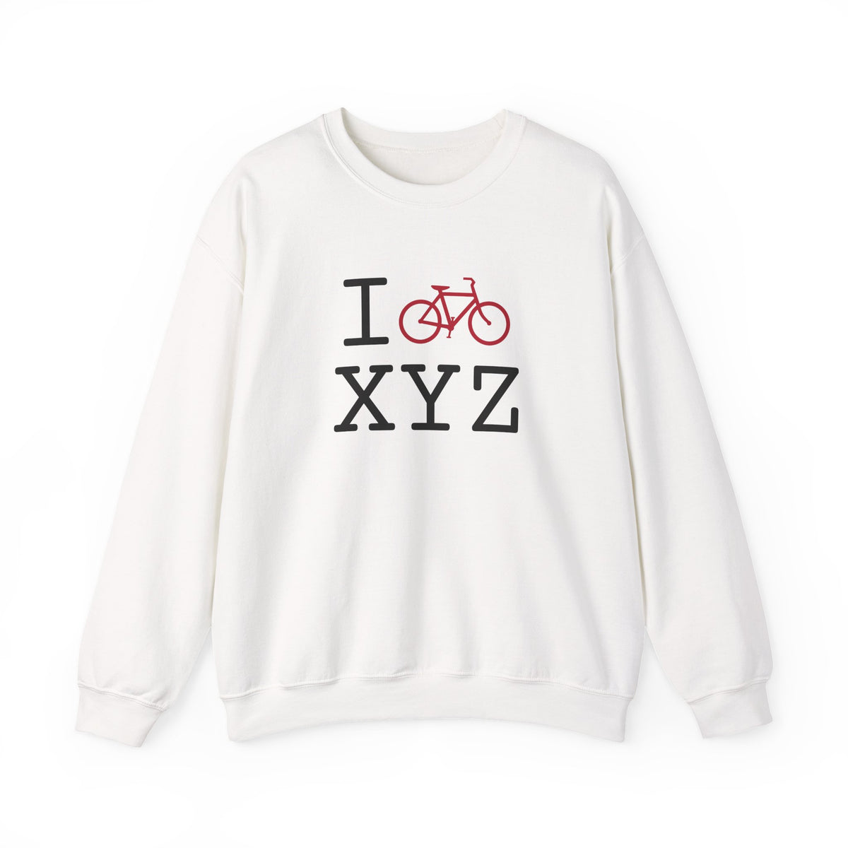 I Bike sweatshirt, red bike