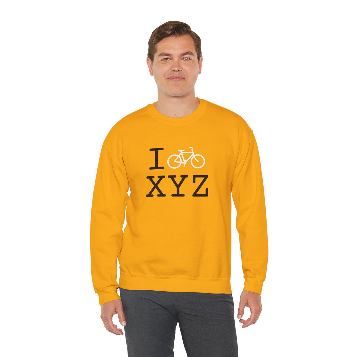 I Bike sweatshirt, white bike