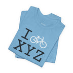 I Bike unisex T, white bike