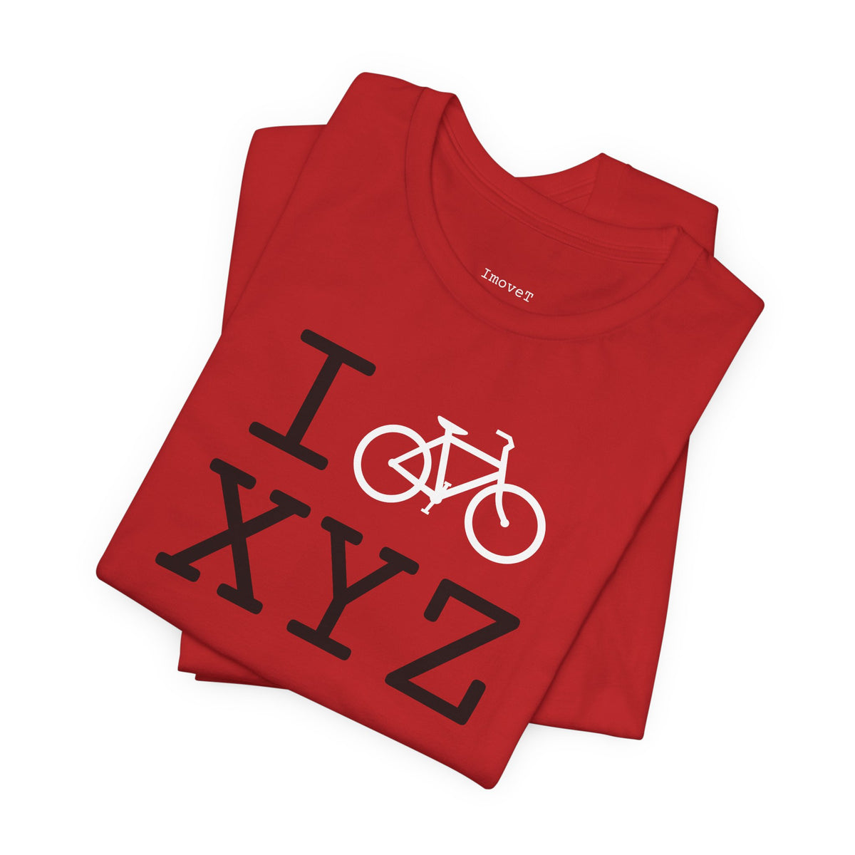 I Bike unisex T, white bike