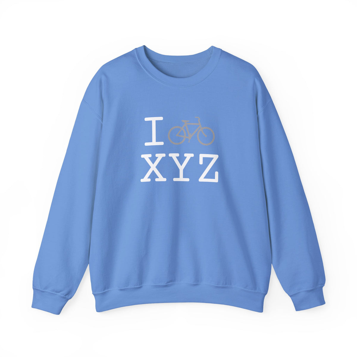 I Bike sweatshirt, grey bike