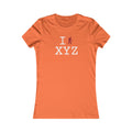 I Hike women's T, crimson hiker