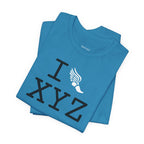 I Run unisex T, white logo