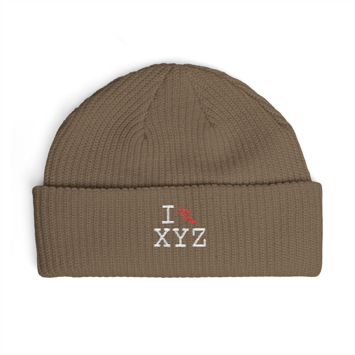I Run beanie, red logo