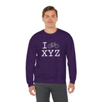 I Bike sweatshirt, grey bike