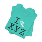 I Run unisex T, white logo
