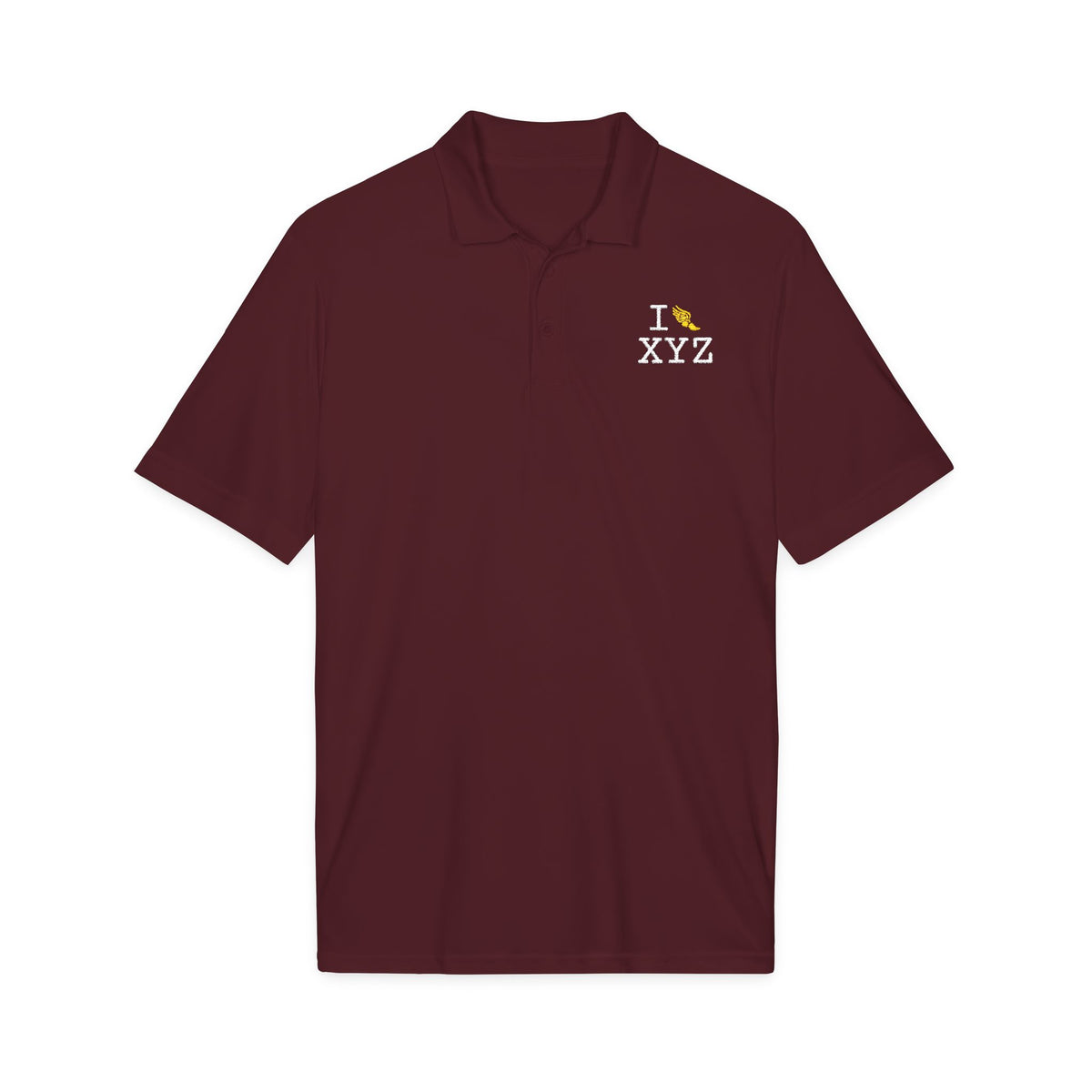I Run polo, yellow logo