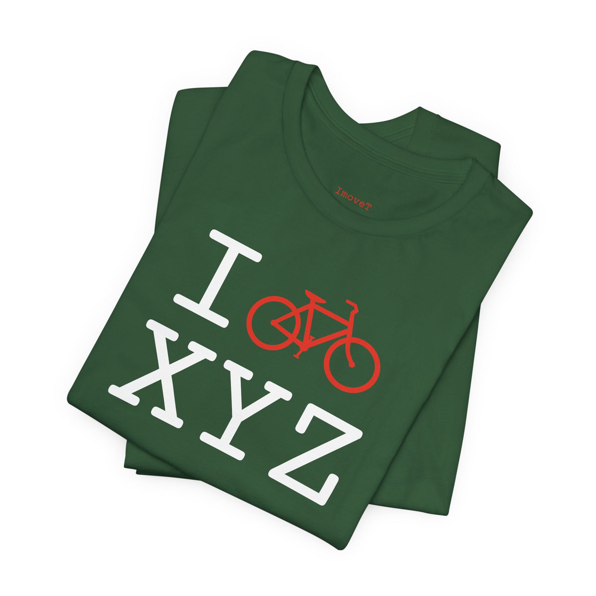 I Bike unisex T, red bike