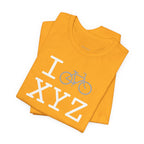 I Bike unisex T, grey bike