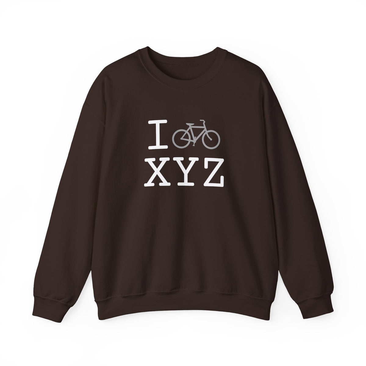I Bike sweatshirt, grey bike