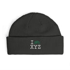 I Bike beanie, green bike