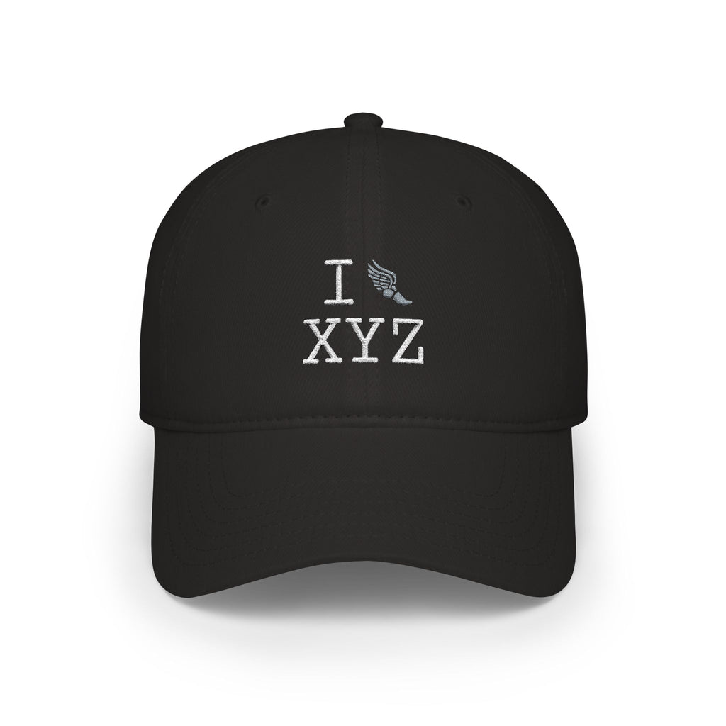I Run baseball cap, grey logo