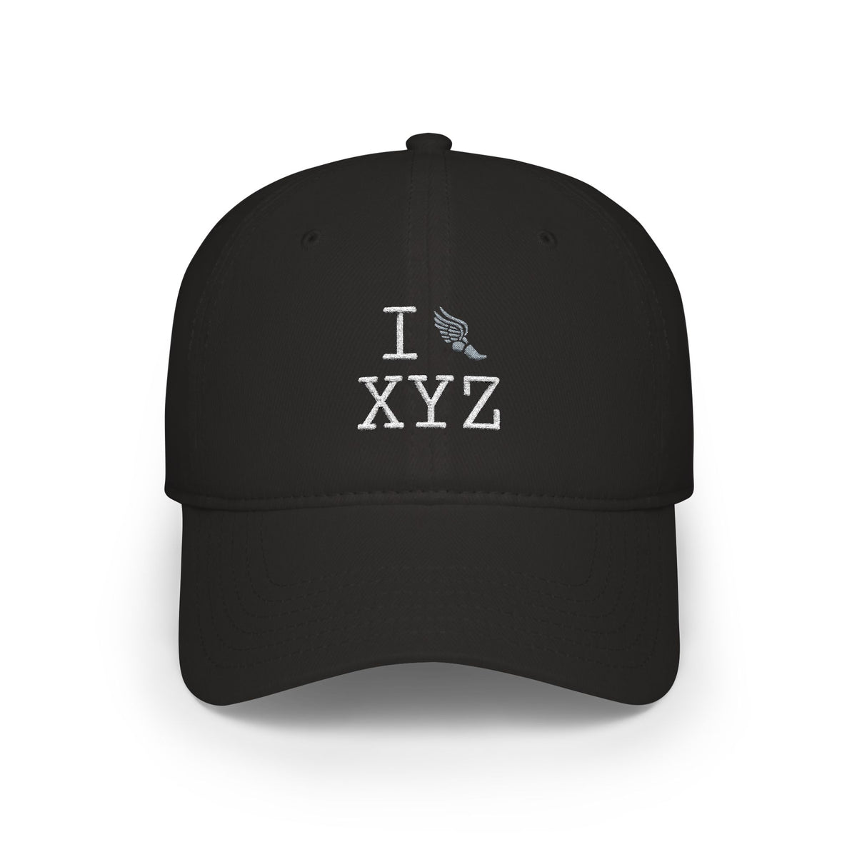 I Run baseball cap, grey logo