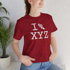 I Run unisex T, white logo