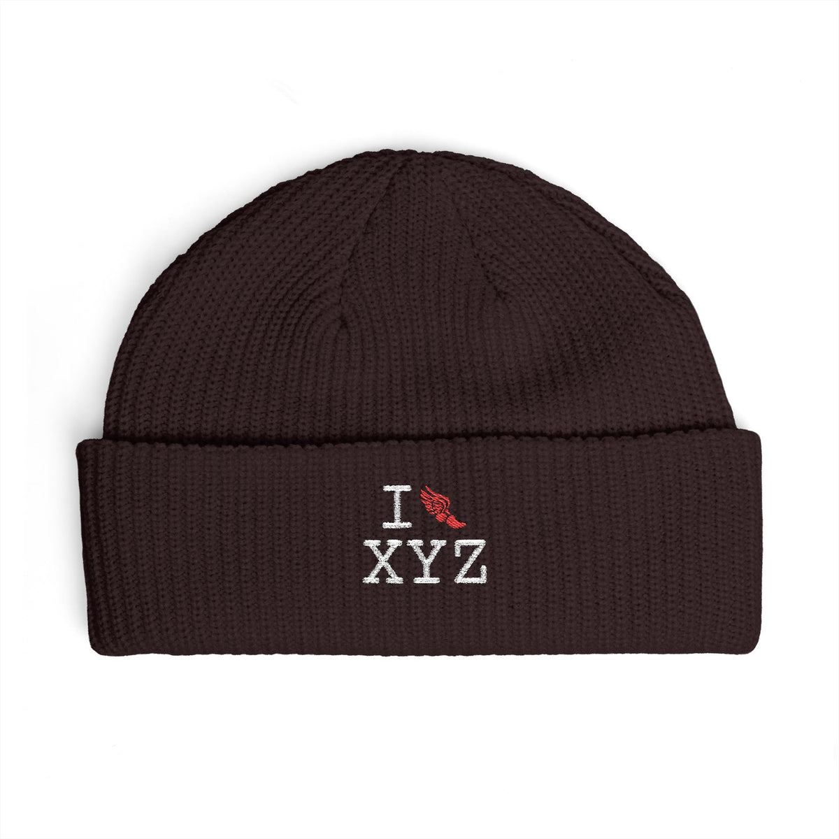 I Run beanie, red logo