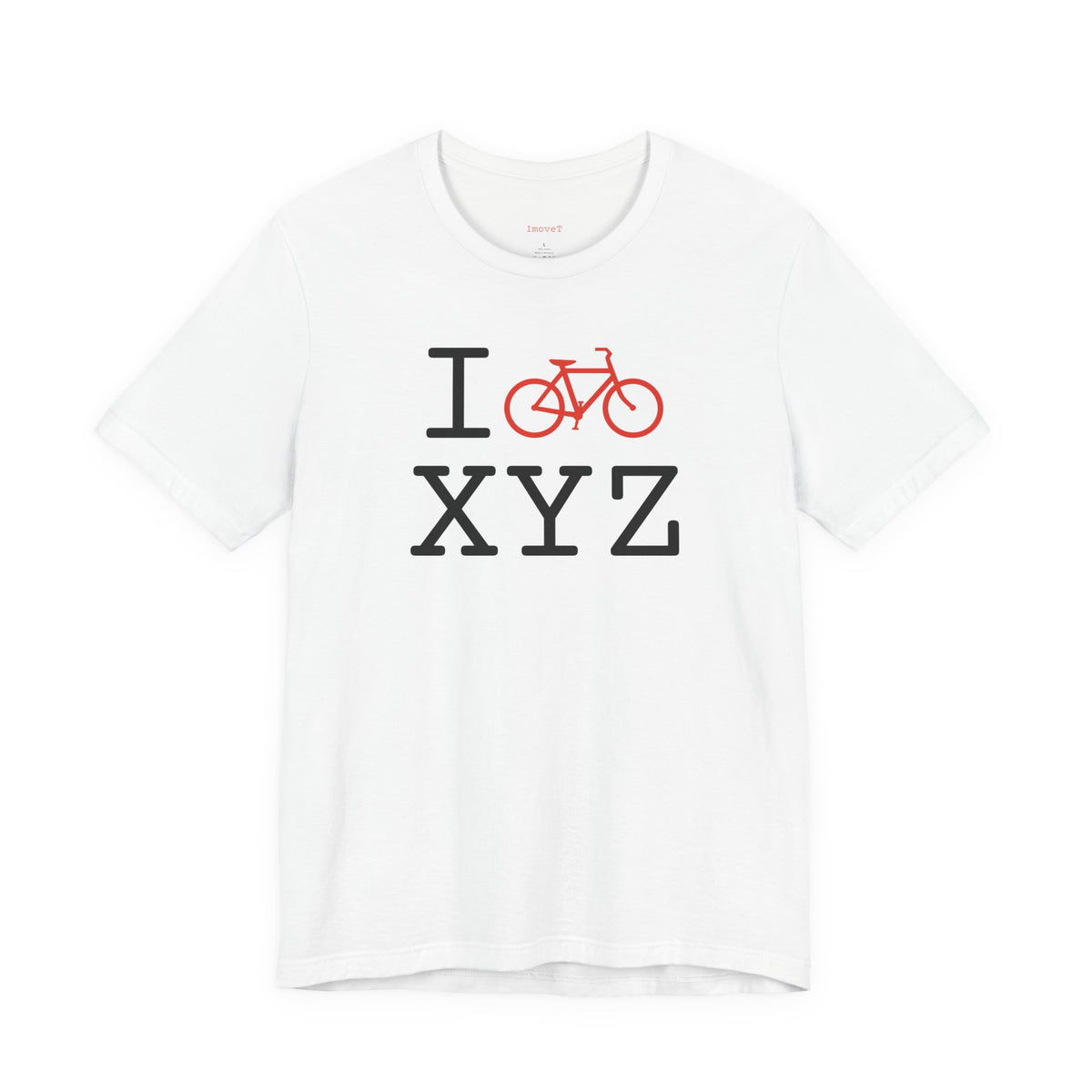 I Bike unisex T, red bike