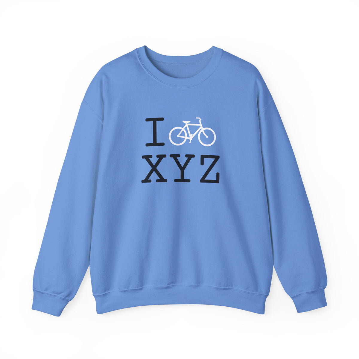 I Bike sweatshirt, white bike