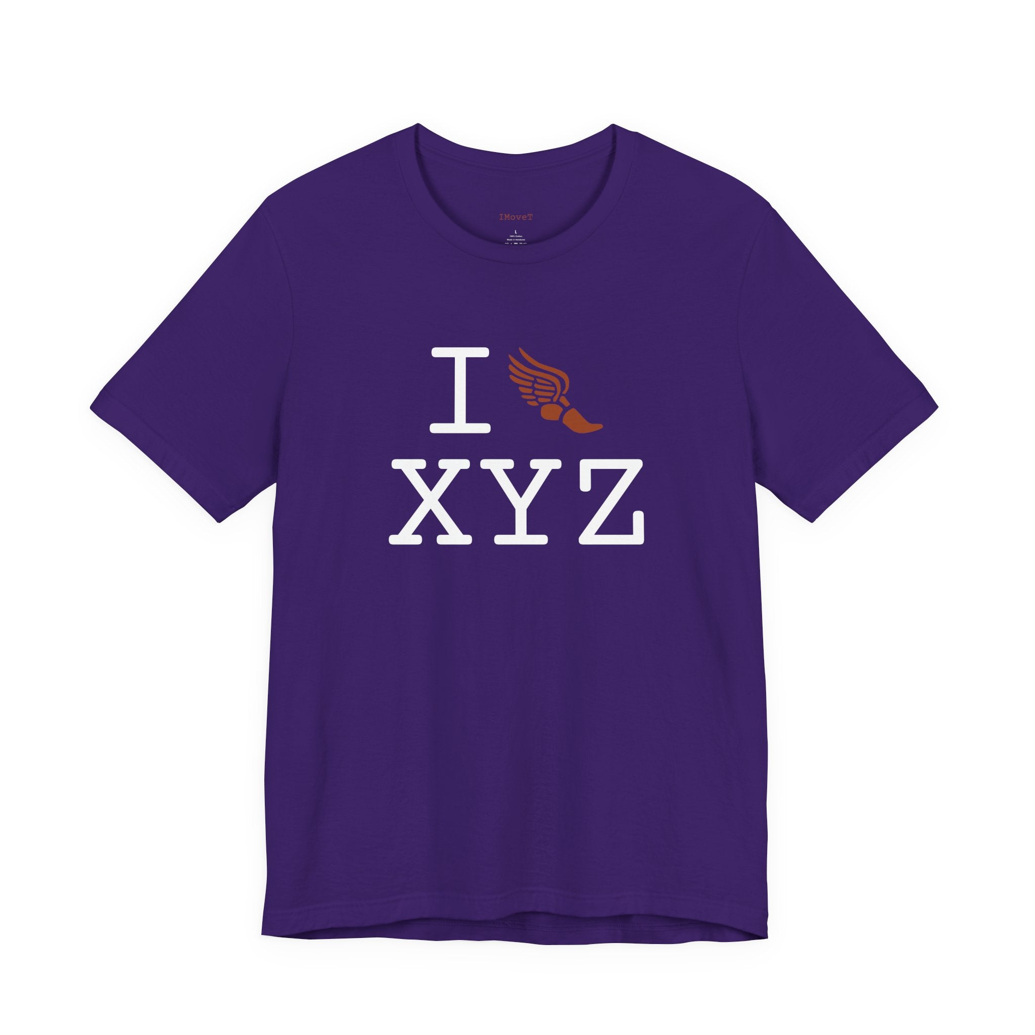 I Run ___ unisex T, autumn logo