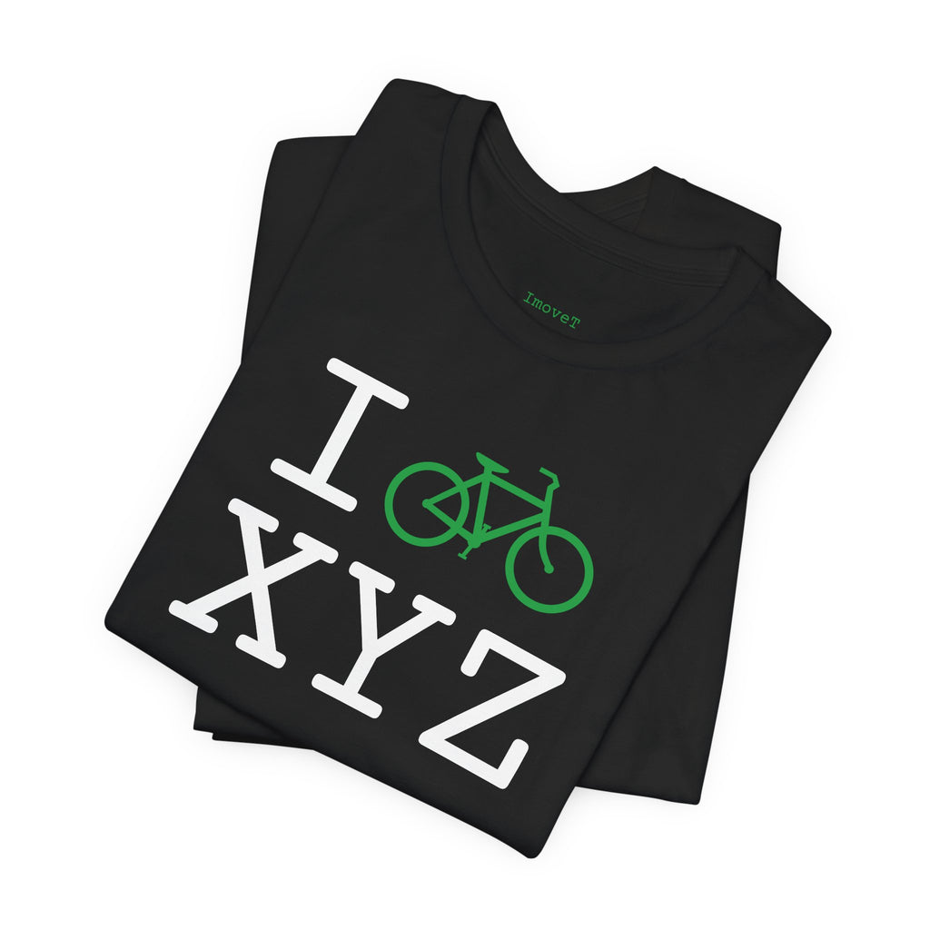 I Bike unisex T, green bike