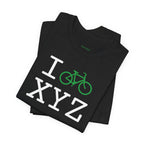 I Bike unisex T, green bike