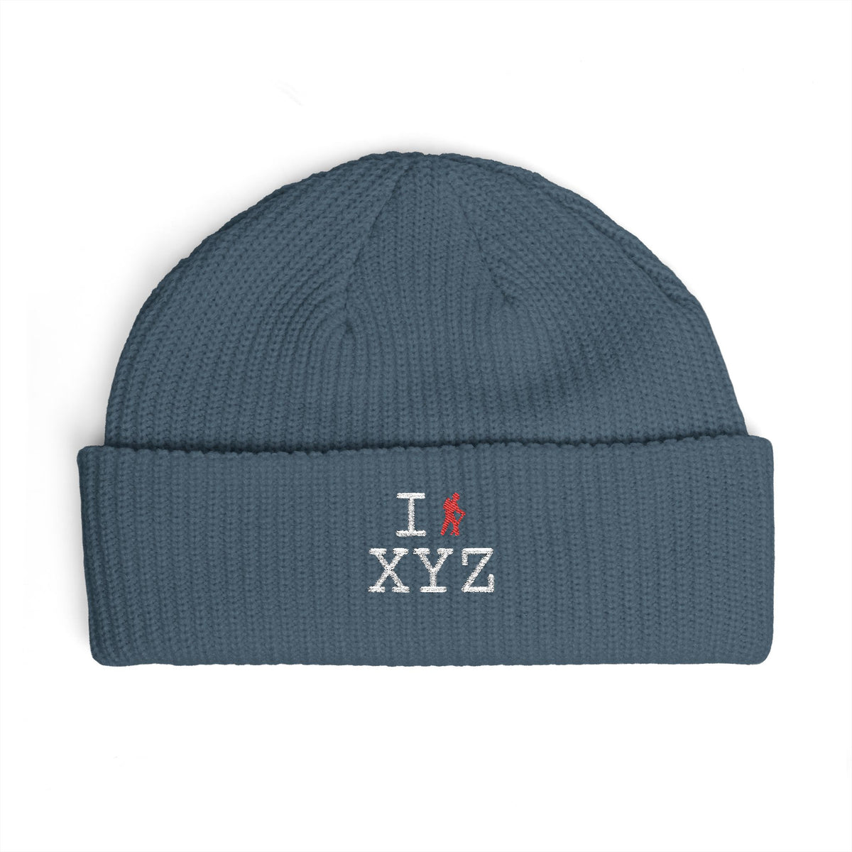 I Hike beanie, red hiker