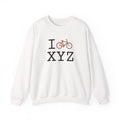 I Bike sweatshirt, dark orange bike