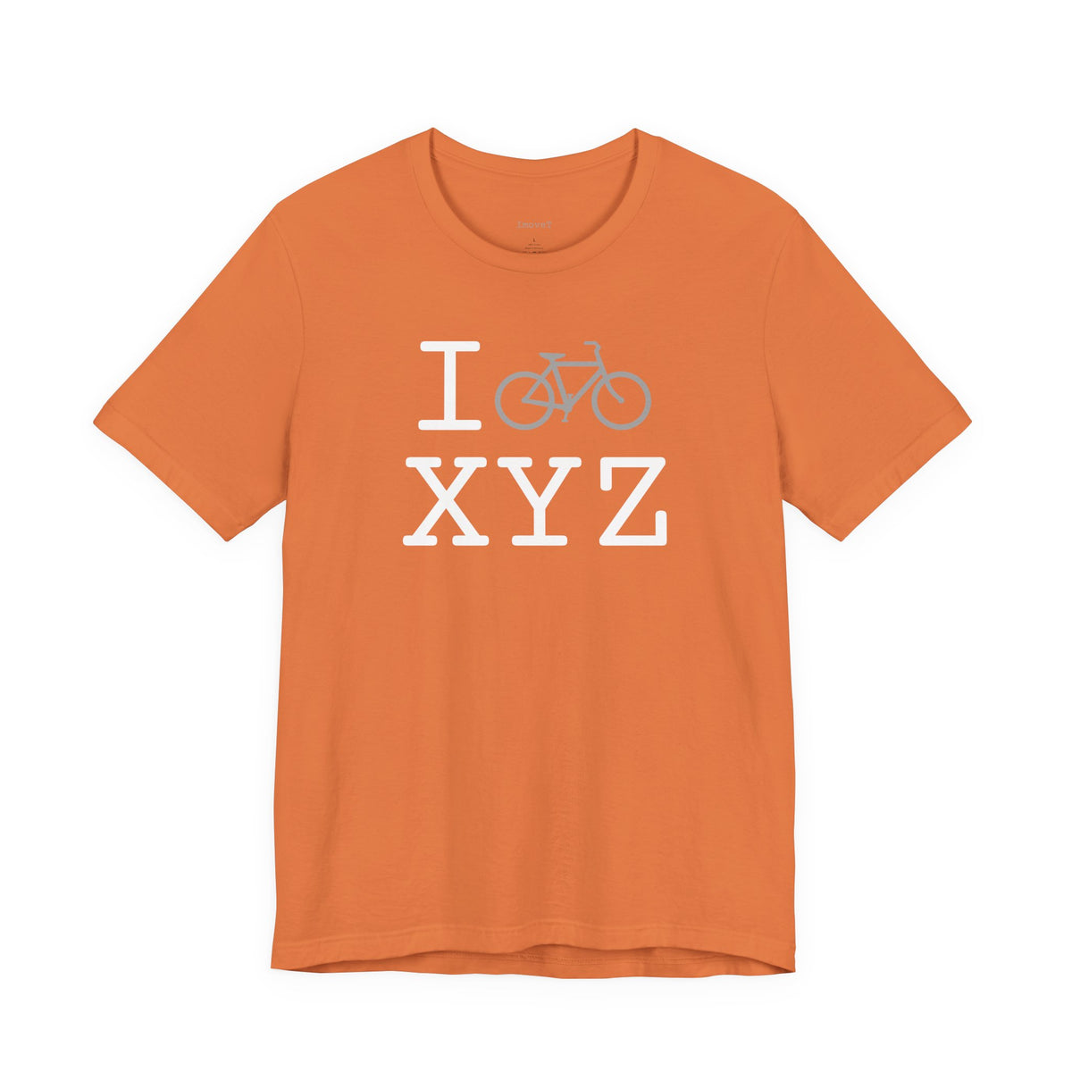 I Bike unisex T, grey bike