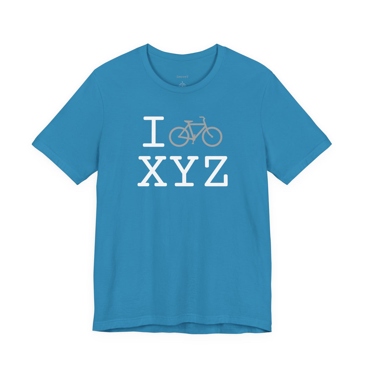 I Bike unisex T, grey bike