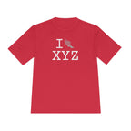 I Run athletic T, grey logo