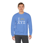 I Bike sweatshirt, gold bike