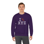 I Run sweatshirt, dark orange logo