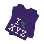 I Run unisex T, green logo
