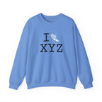 I Run sweatshirt, white logo