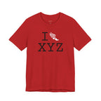 I Run unisex T, white logo