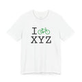 I Bike ___ unisex T, green bike