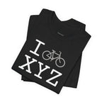 I Bike unisex T, grey bike