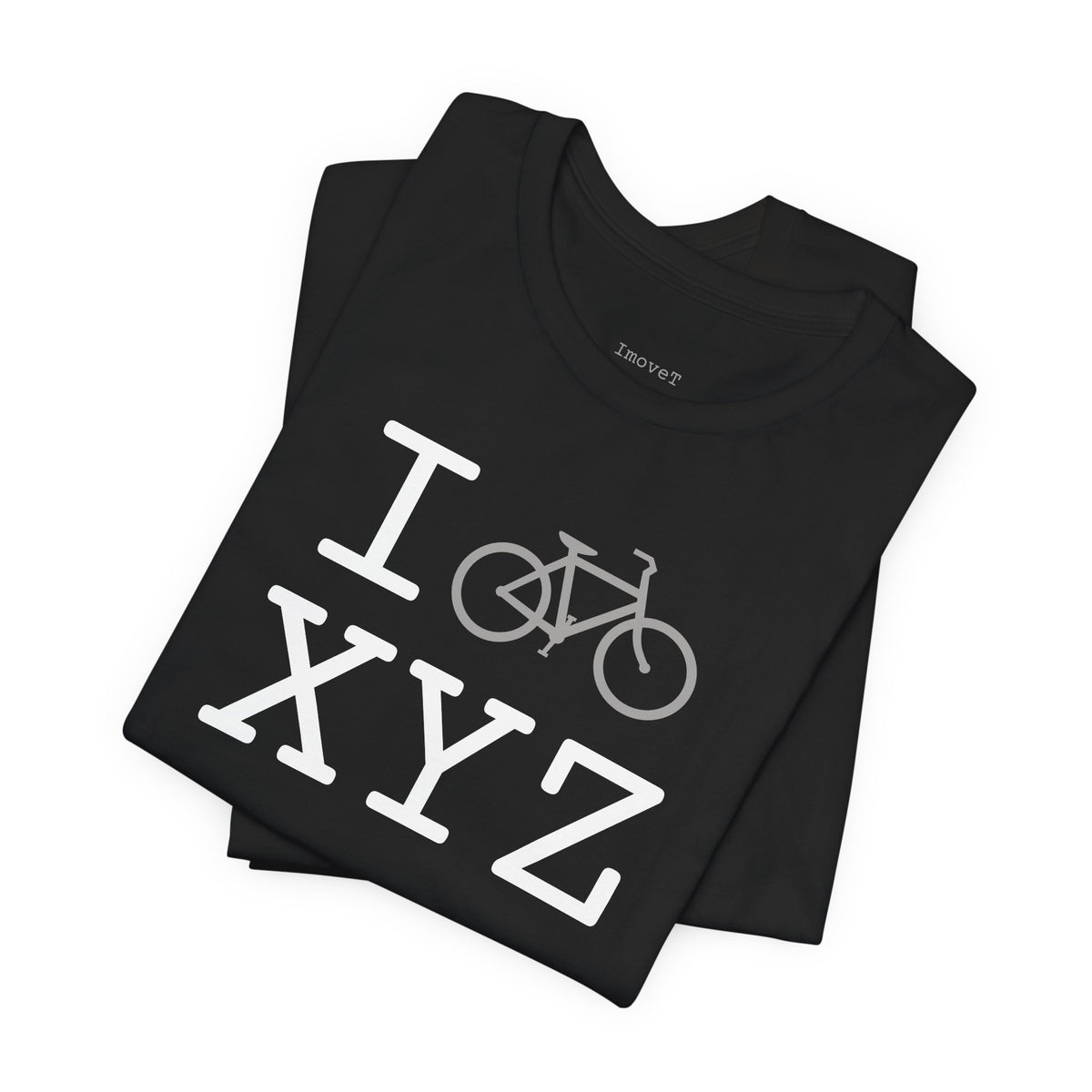 I Bike unisex T, grey bike