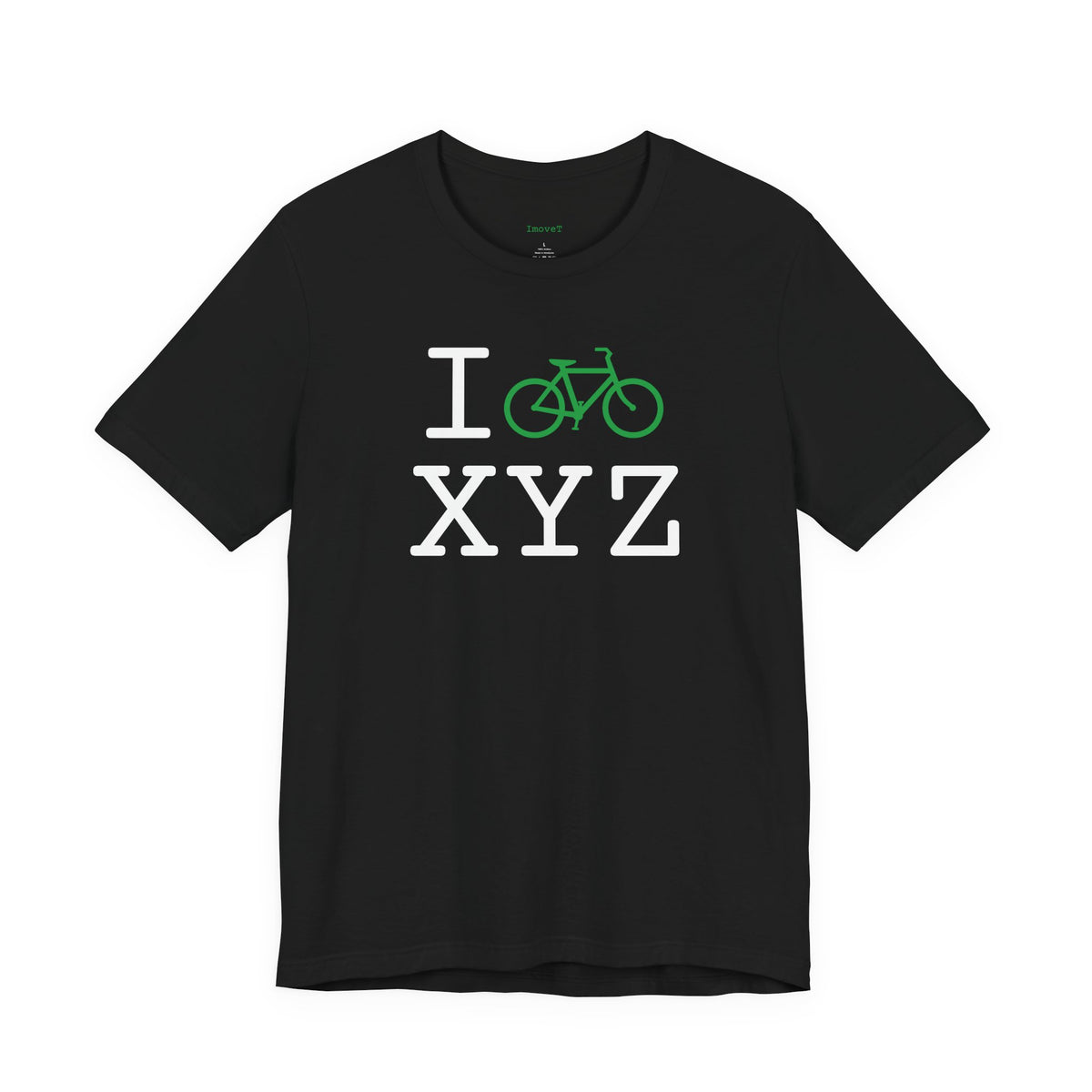 I Bike unisex T, green bike