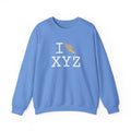I Run sweatshirt, yellow logo