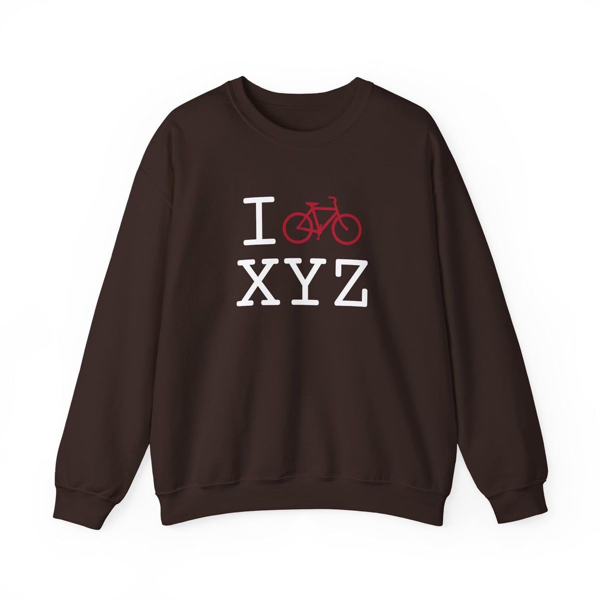 I Bike sweatshirt, red bike